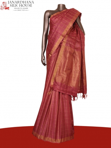 Handloom Pure Tussar Silk Saree